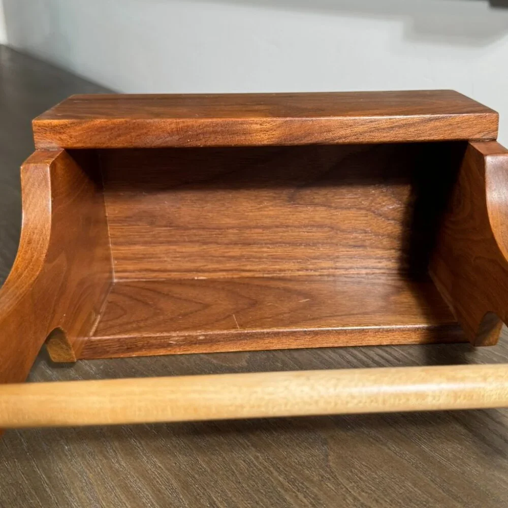 Small Wood Caddy Organizer – Rustic & Versatile Farmhouse Style